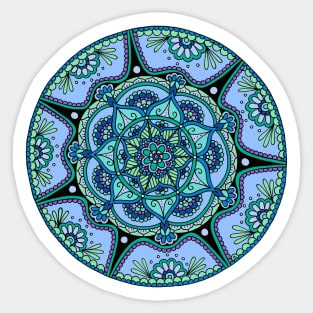 Blue Mandala Sticker